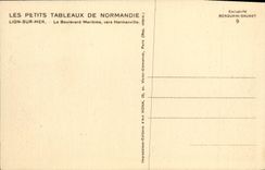 VINTAGE POSTCARD Lion sur Mer the Maritime Boulevard towards Hermanville