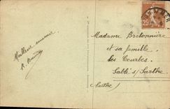 VINTAGE POSTCARD Lion sur Mer Scenes of beach