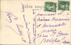 VINTAGE POSTCARD Lion sur Mer Hotel of the beach