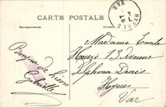 VINTAGE POSTCARD Lison the train of Paris TOP