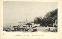 VINTAGE POSTCARD Long Cliffs Descent with the Sea