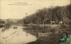 VINTAGE POSTCARD the Edges of L Decorates Louvigny close Caen the unloading dock