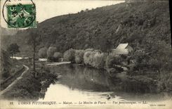 VINTAGE POSTCARD L Decorates Picturesque Maizet Panoramic View the Mill of Viard