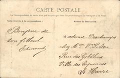 POSTAL Caen interior de la VENDIMIA de L iglesia de Maladrerie