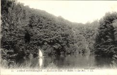 VINTAGE POSTCARD L Decorates Picturesque Surroundings of Caen Maltot Wood