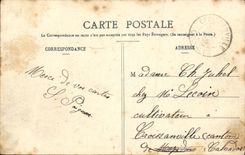 POSTAL Manneville Pipard de la VENDIMIA los alrededores del martirio del puente L obispo