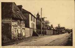 VINTAGE POSTCARD Manneville Pipard Entered of the Borough