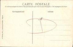 VINTAGE POSTCARD Marigny on Sea sea breaking on the rocks Cahos