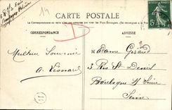 VINTAGE POSTCARD Surroundings of Bayeux the Strike of Marigny the Sphinx