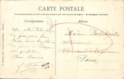 VINTAGE POSTCARD Marigny on Sea a way in cliff