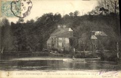 VINTAGE POSTCARD L Decorates Picturesque May on Orne the Mill of Courgain