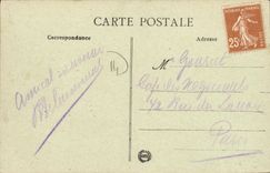 POSTAL de la VENDIMIA que pueden los bordes de L adornan encendido Orne