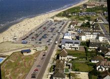 MODERN CARD Merville Franceville View air of the Beach