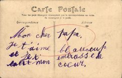 CPA Mesnil Guillaume La gare carte toilee 