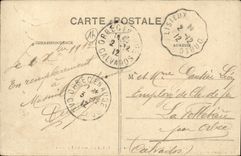 VINTAGE POSTCARD Mesnil Guillaume the Castle seen has flight D bird