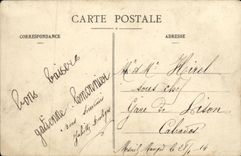 VINTAGE POSTCARD Mesnil Meauger Chestnut trees