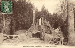 CPA Mensil Meauger Le Calvaire et la Grotte