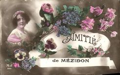 VINTAGE POSTCARD Friendship of Mezidon