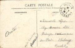 VINTAGE POSTCARD Mezidon Grocer TOP