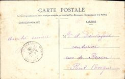 VINTAGE POSTCARD Borough of Mezidon a Street