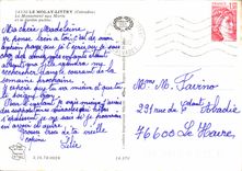 MODERN CARD Molay Littry the War memorial