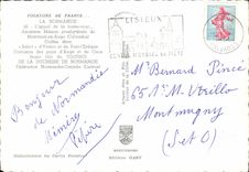 MODERN CARD Folklore of France Normandy Montreuil Costume out of Coifess Trough known as Shoe D Yvetot and of Bridge L Bishop