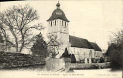 VINTAGE POSTCARD Cliff Church Surroundings of Morteaux