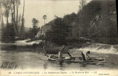 VINTAGE POSTCARD L Decorate Picturesque Moutiers Shingled the Mill of Brie of it