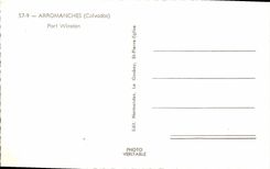 MODERN CARD Arromanches Port Winston Tank