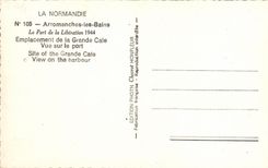 MODERN CARD Arromanches les Bains the Port of the Release Site of the Large Hold Seen on the Port