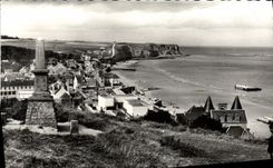 MODERN CARD Arromanches View of the Beach Port winston and the Museum