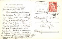 MODERN CARD Arromanches Port of the Release View