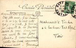 Monumento de Arromanches de la POSTAL de la VENDIMIA del centenario accion Militaria del 7 de septiembre y del 8vo navales