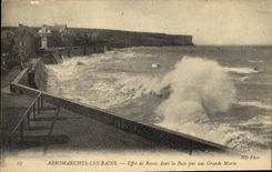 CPA Arromanches les Bains Effet de Ressac dans la Baie Par une Grande Maree