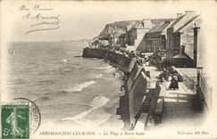 CPA Arromanches La Plage a Maree Haute