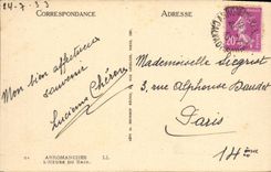 POSTAL Arromanches L hora de la VENDIMIA del bano