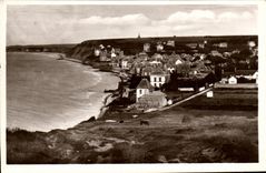 POSTAL MODERNA opinion de Arromanches tomada de acantilados de Tracy