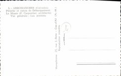 POSTAL MODERNA lancha a remolque de Arromanches y arma de descargar el museo