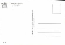 POSTAL MODERNA Arromanches Militaria el 6 de junio de 1944 de descarga