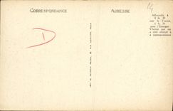 La POSTAL Arromanches de la VENDIMIA el acantilado es