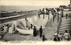 POSTAL Arromanches de la VENDIMIA el pequeno barco del asimiento