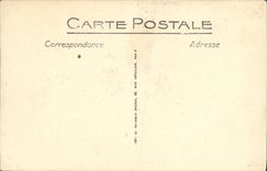 POSTAL Arromanches de la VENDIMIA el pequeno barco del asimiento