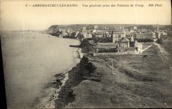 Opinion de Arromanches de la POSTAL de la VENDIMIA tomada de acantilados de Trecy