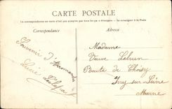 POSTAL Arromanches de la VENDIMIA en la competencia de la playa de las fortalezas de la arena