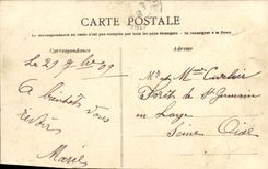 POSTAL Arromanches de la VENDIMIA visto de la playa tomada de la presa