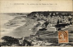 CPA Arromanches Vue Generale Prise des Falaises de Tracy