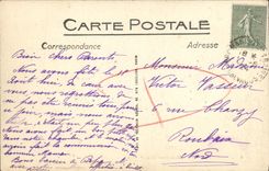 Monumento de Arromanches de la POSTAL de la VENDIMIA del centenario