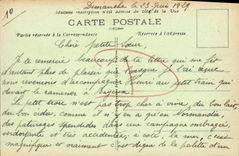 POSTAL Arromanches de la VENDIMIA les Bains el asimiento grande y la playa