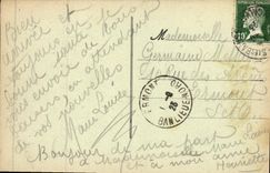 POSTAL Arromanches de la VENDIMIA al dia de tormenta