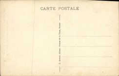 Los acantilados de Arromanches de la POSTAL de la VENDIMIA les Bains de Fresne al claro de luna en el Asnelles basan